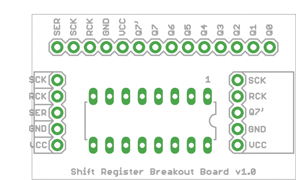 595 Shift Ease 74hc595 Shift Register Breakout Board Insidegadgets 9945