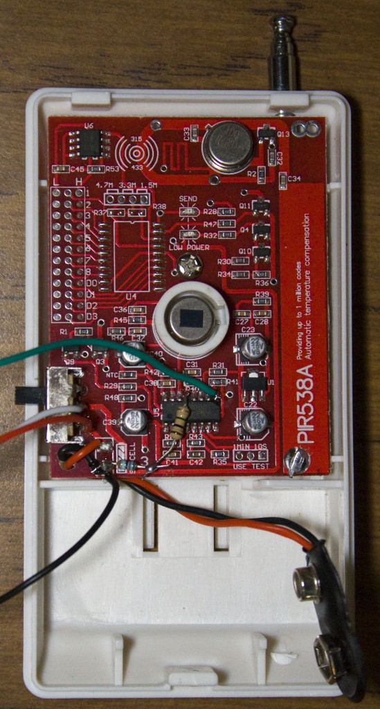 Alarm system modification – Part 5: Modifying the PIR sensor